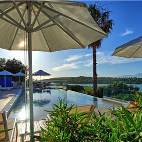 8 Bedroom villa with pool & seaview, near Acharavi, sleeps 16-18